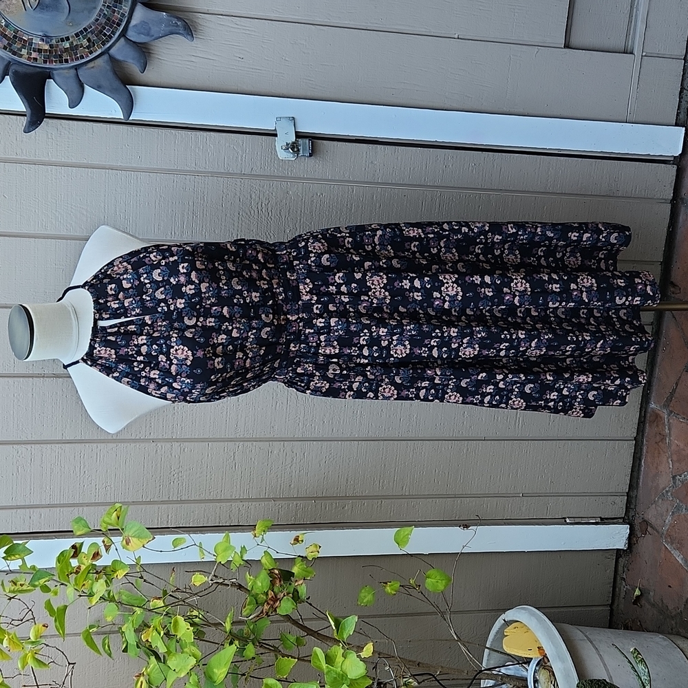 No. 6 keyhole silk print floral dress size 2 medium
